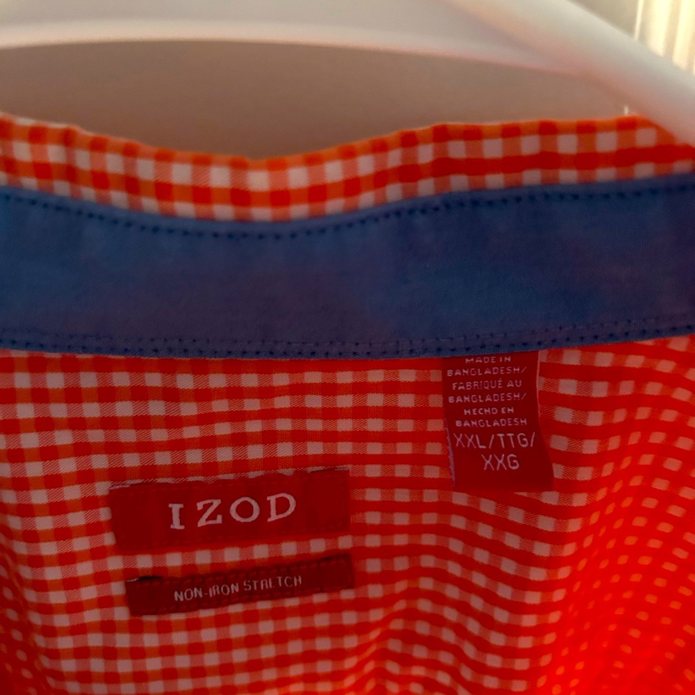 iPod orange and white long sleeve, light weight  gently used